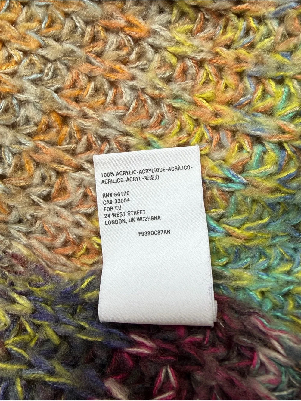 Anthropologie Rare Multicolor Open Front Shawl Collar Cardigan Sweater Small - Picture 6 of 8